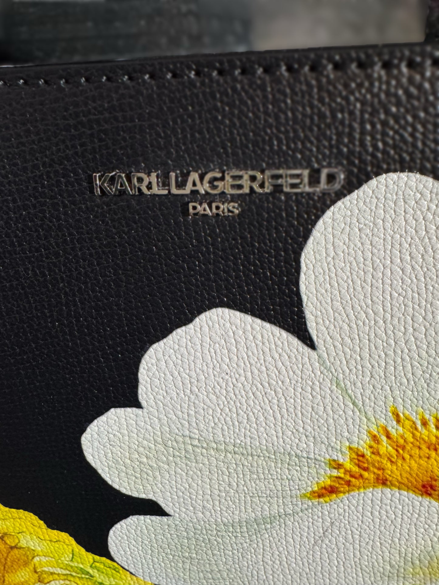 ✨ Karl Lagerfeld Paris Floral Print Crossbody Bag - Artistic Statement Piece