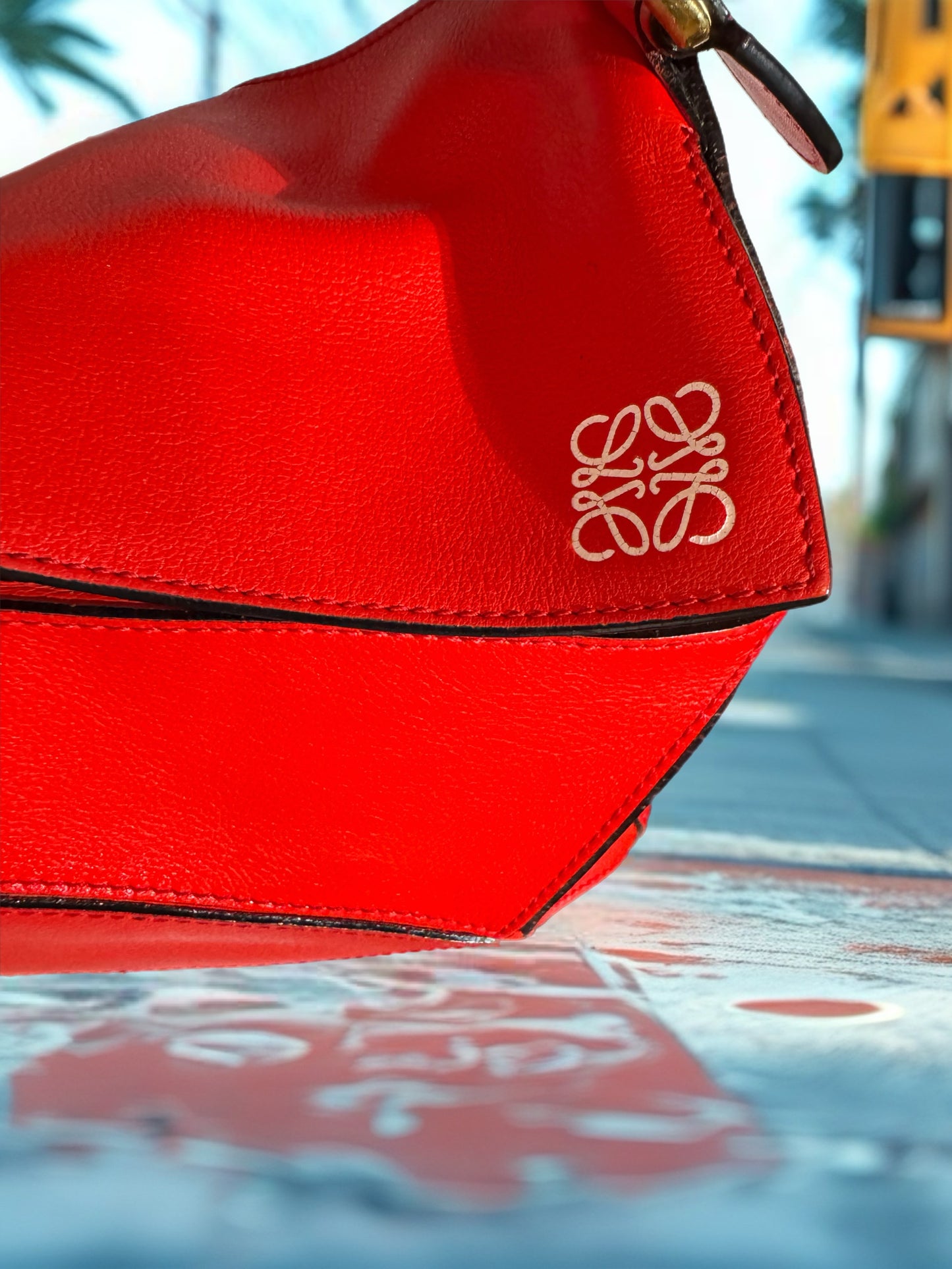 Loewe Puzzle Bag – Red Leather