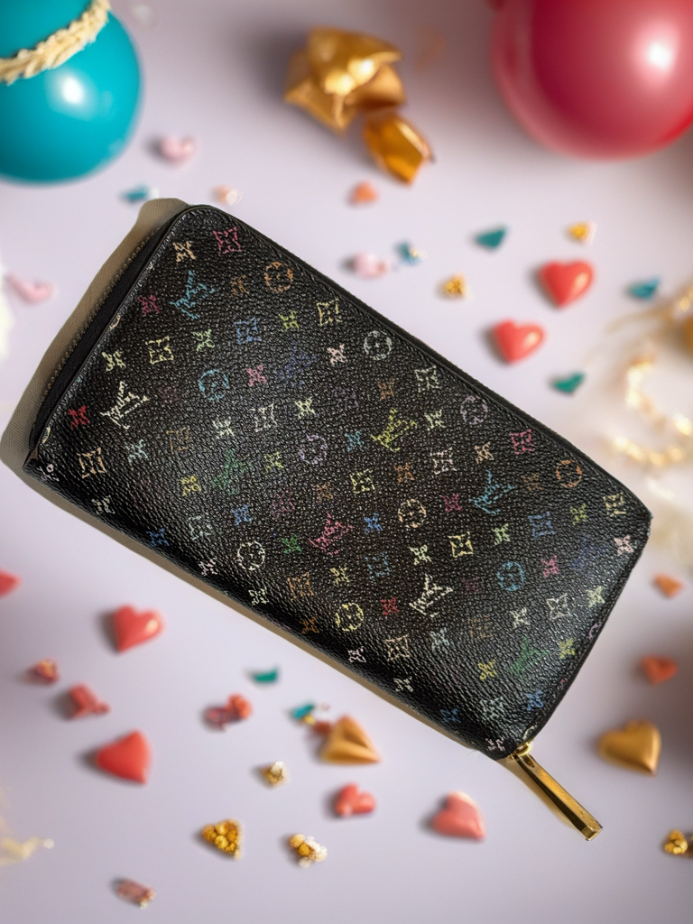 Louis Vuitton Multicolore Zippy Wallet – Black