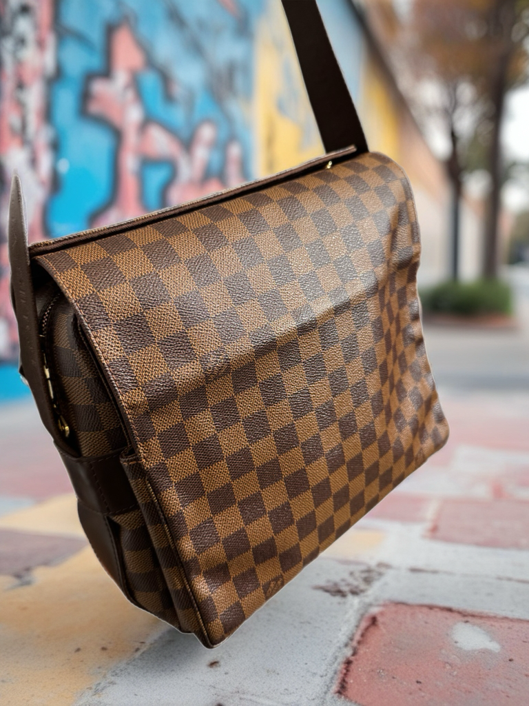 Louis Vuitton Damier Ebene Naviglio Messenger Bag
