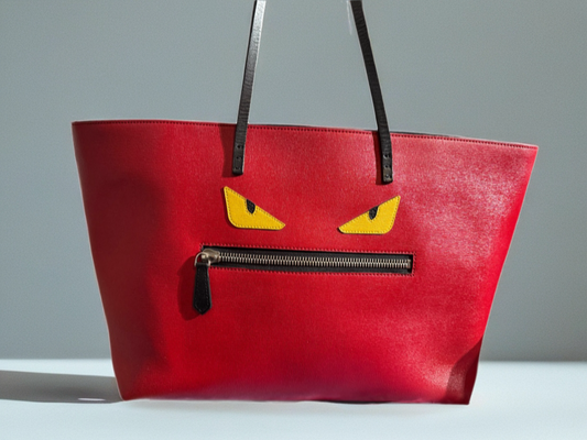 👹 Fendi - Red Fendi Large Tote Monster