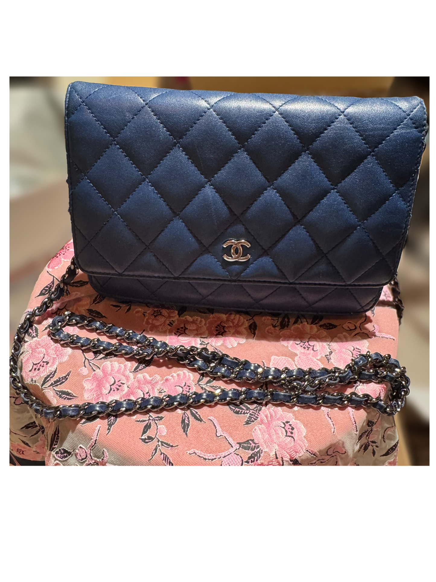 Chanel - Wallet on Chain Quilted Lambskin - Blue