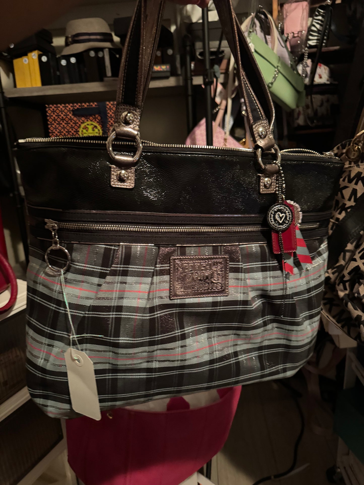 Coach - Coach Poppy tartan plaid with 3 hang tags
