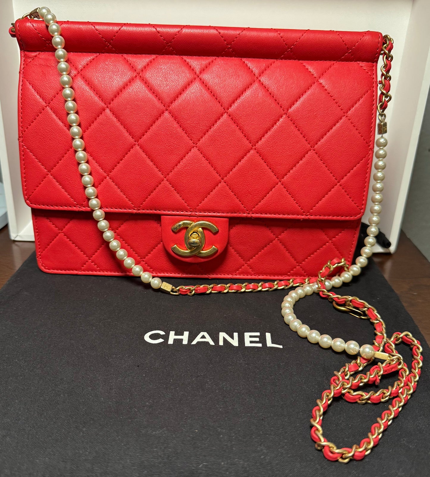 Chanel - Red Pearl Front
