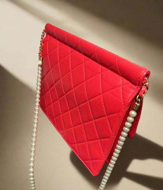 Chanel - Red Pearl Back
