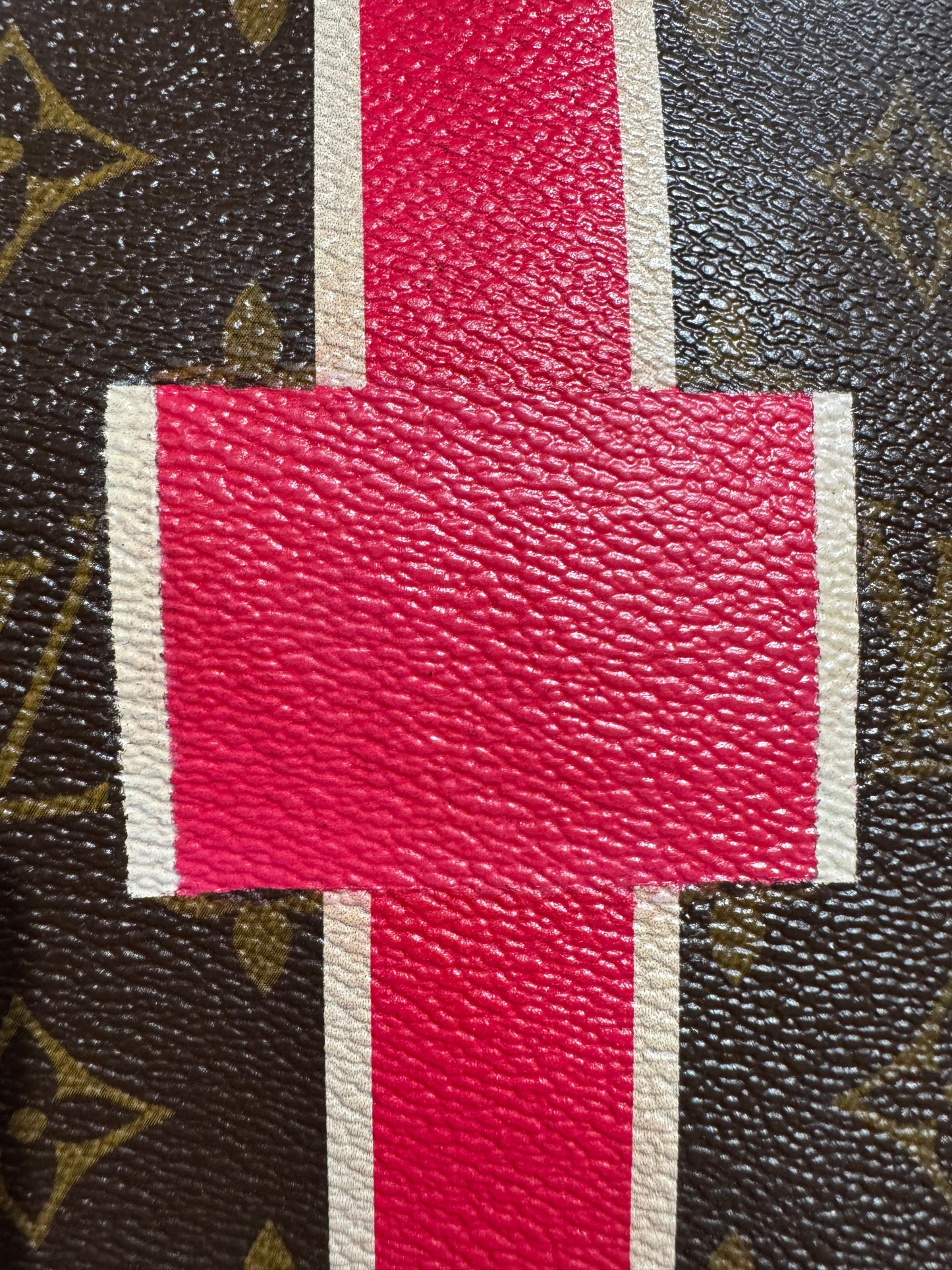 Louis Vuitton - Monogram Heritage Neverfull GM - Fuschia and White