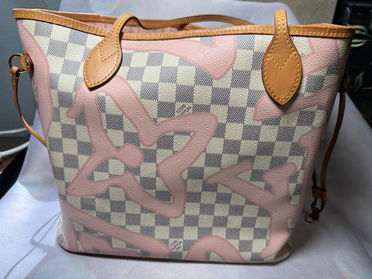 Louis Vuitton - Louis Vuitton Neverfull MM Damier Azur Tahitienne with Pouchette