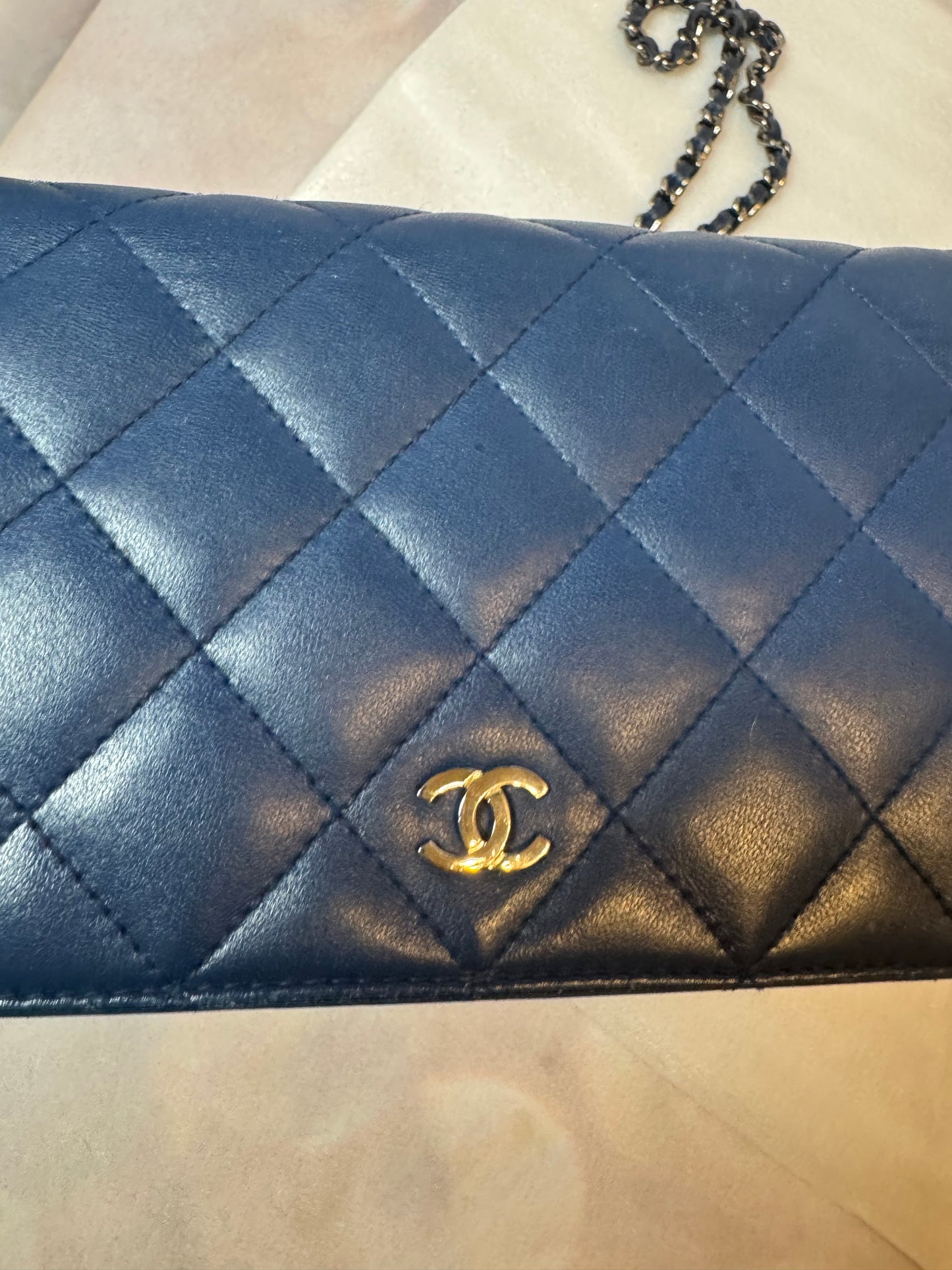 Chanel - Wallet on Chain Quilted Lambskin - Blue