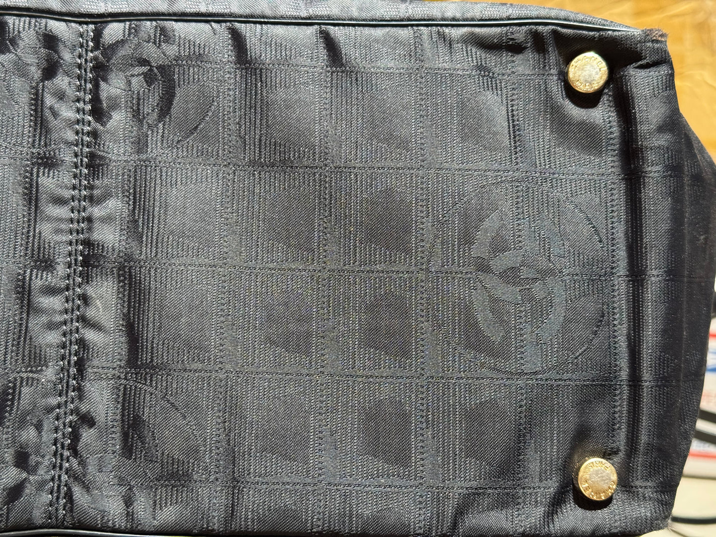 🖤 Chanel Travel Line Tote – Black Nylon & Leather