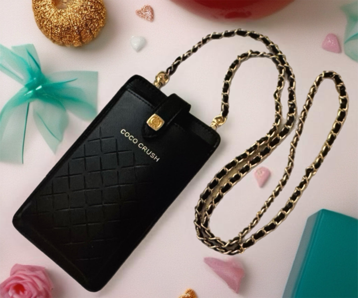 🖤 Black "Coco Crush" Crossbody Phone Holder
