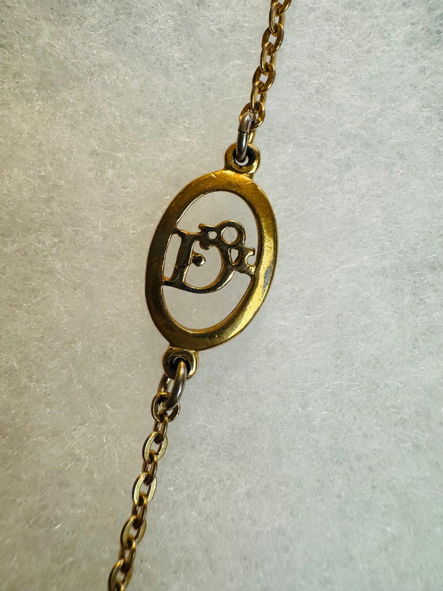 Dior Gold-Tone Logo Chain Bracelet